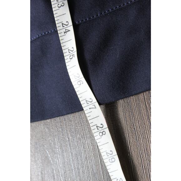 Victoria Victoria Beckham Dark Navy Utility Jacket Zip Closure Belted Size 4 - Picture 10 of 12